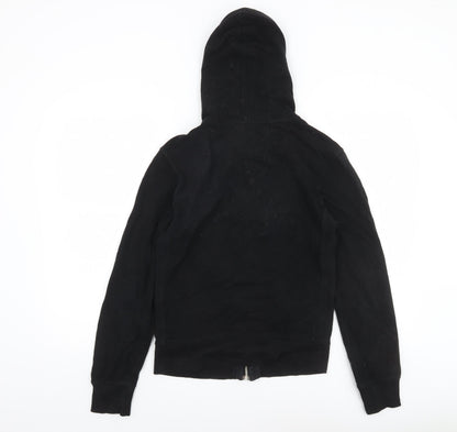 Mens UK Size S Zara Black Full Zip Hoodie