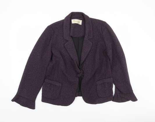 Womens UK Size 16 Roman Originals Purple Basic Jacket