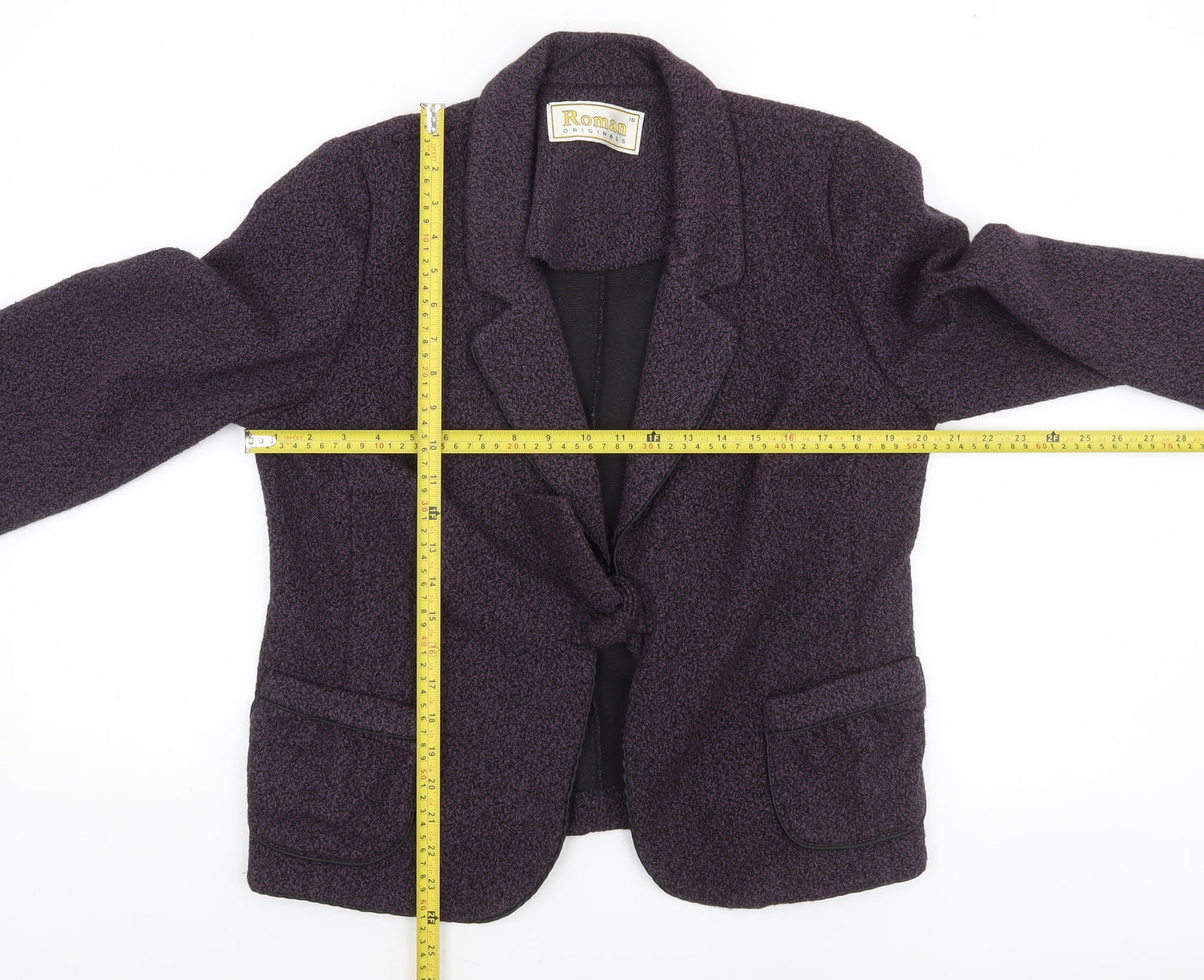 Womens UK Size 16 Roman Originals Purple Basic Jacket