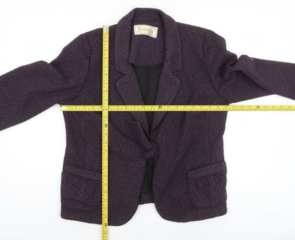 Womens UK Size 16 Roman Originals Purple Basic Jacket