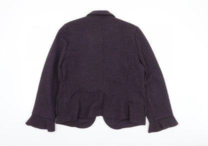Womens UK Size 16 Roman Originals Purple Basic Jacket