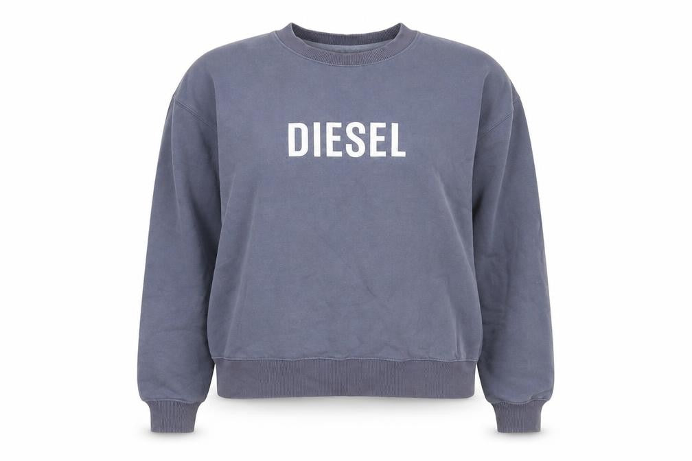 Womens UK Size S Diesel Blue Pullover Sweatshirt