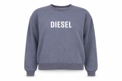 Womens UK Size S Diesel Blue Pullover Sweatshirt