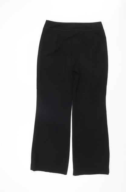 Next Women Black Size 8 Regular Straight Leg Dress Pants