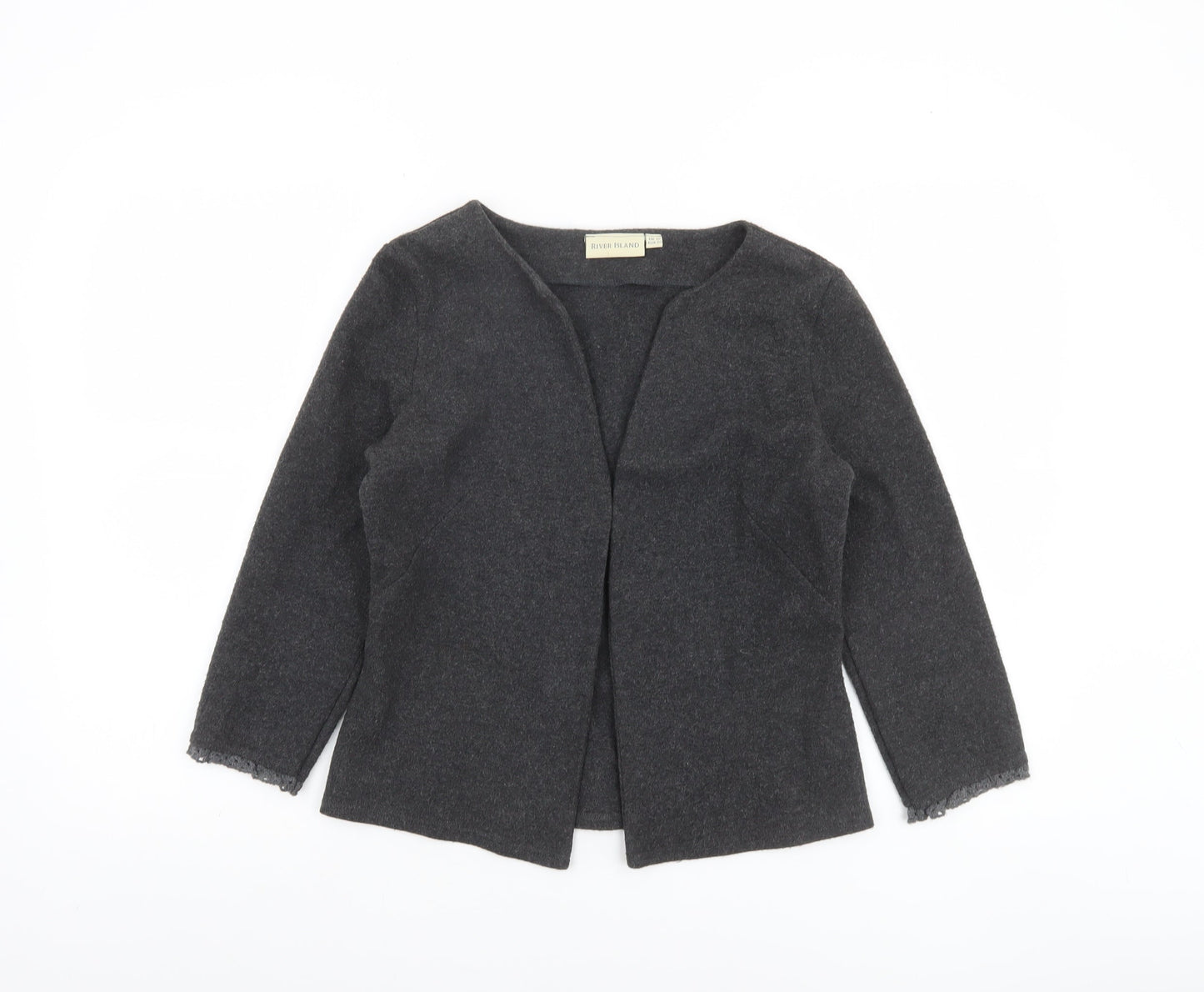 Womens UK Size 10 River Island Grey Cardigan Jumper