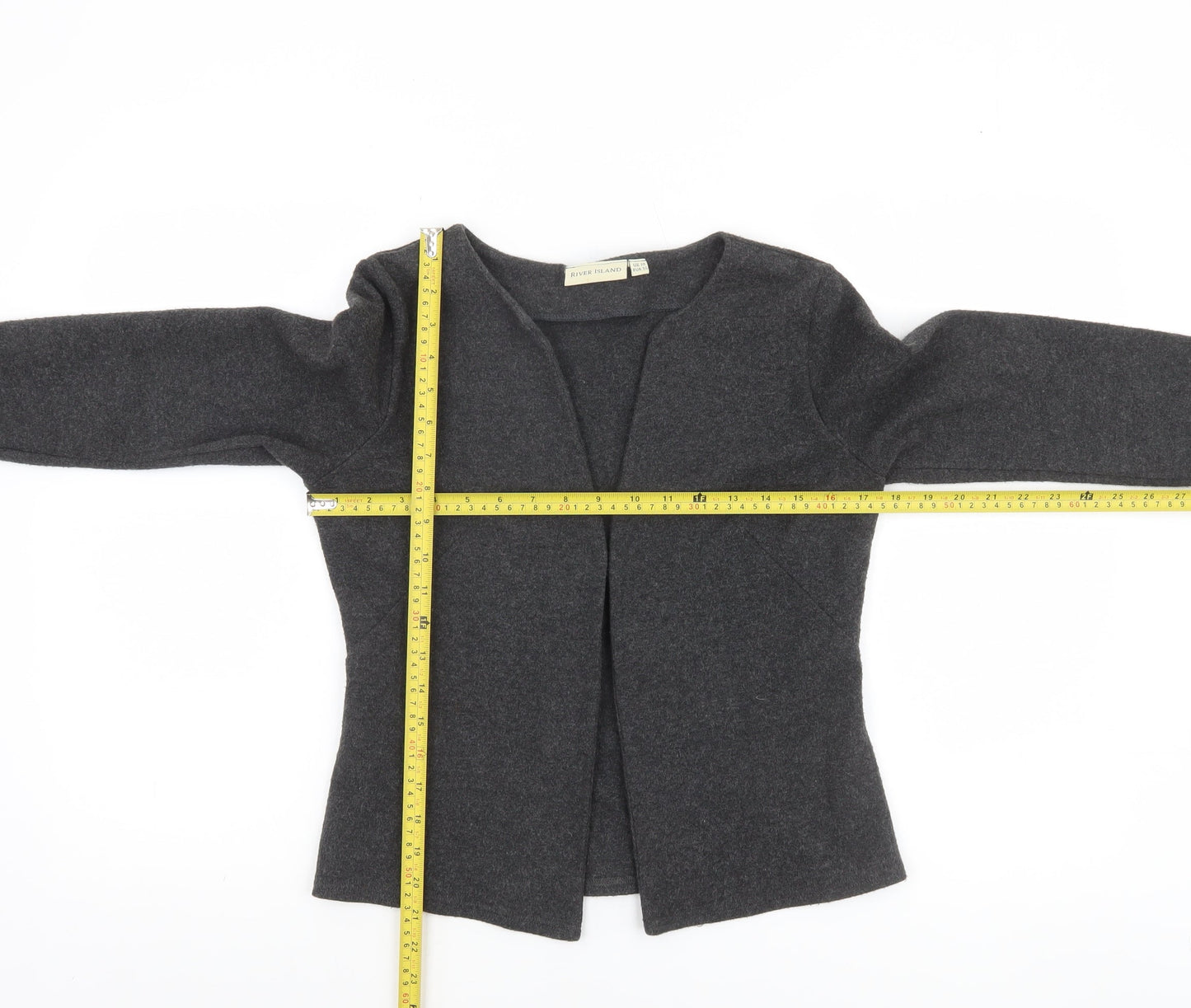 Womens UK Size 10 River Island Grey Cardigan Jumper