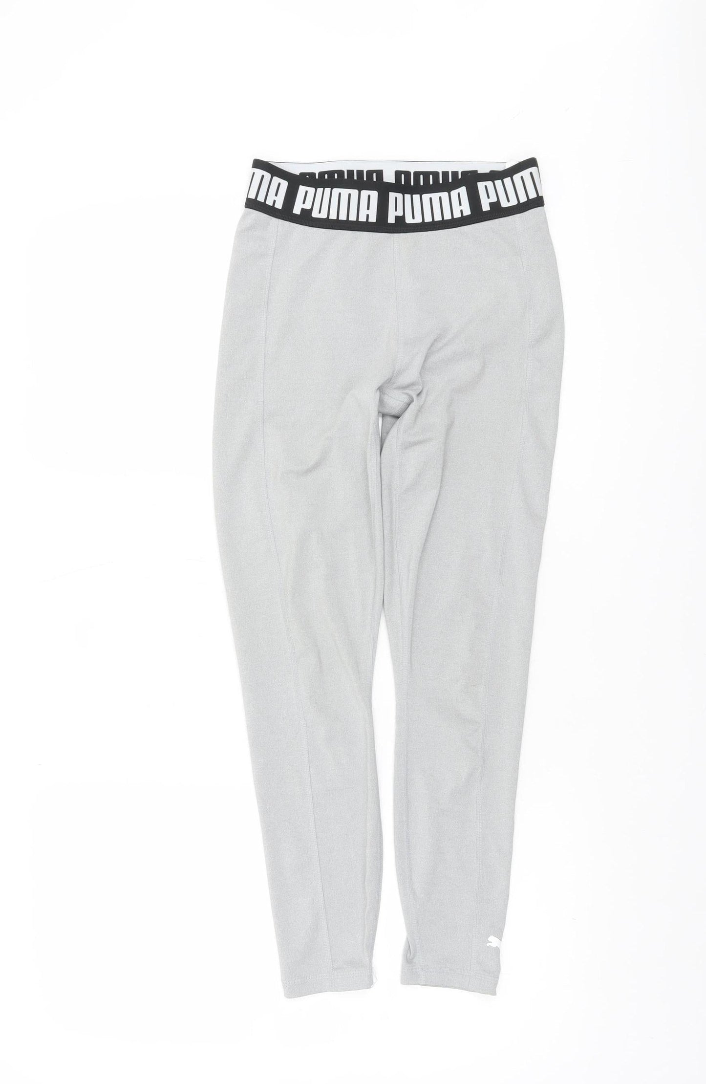 Puma Women's Grey Small Leggings with Elastic Waistband