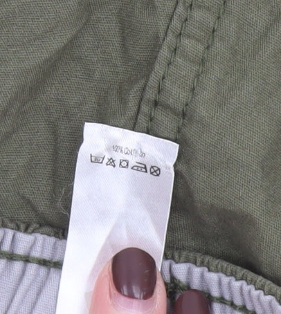 George Boys Green Cargo Shorts 9-10 Years Regular Fit Drawstring Waist