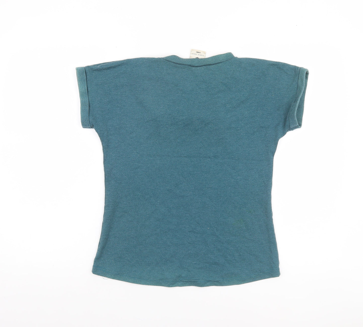 Girls UK Size 6 Years Lee Cooper Blue Basic T-Shirt