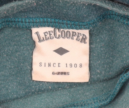 Girls UK Size 6 Years Lee Cooper Blue Basic T-Shirt