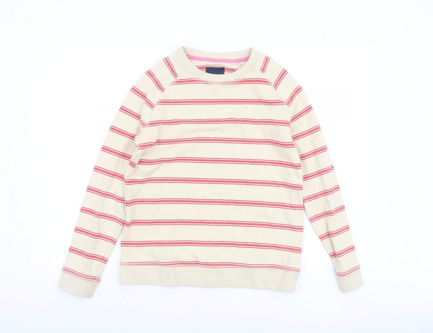 Womens UK Size 10 Crew Clothing Company Beige Pullover Sweatshirt