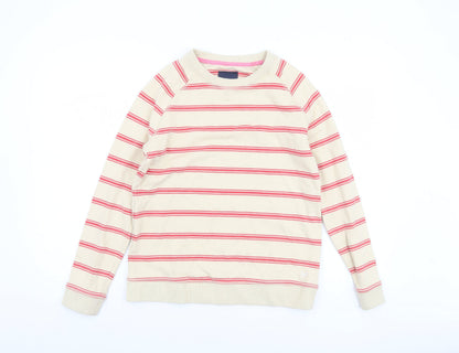 Womens UK Size 10 Crew Clothing Company Beige Pullover Sweatshirt