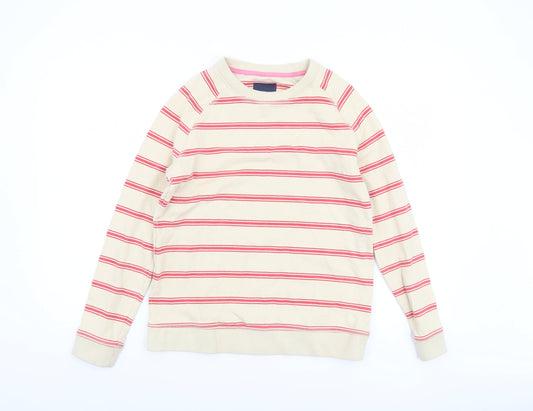 Womens UK Size 10 Crew Clothing Company Beige Pullover Sweatshirt