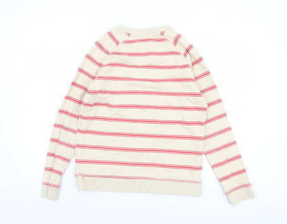 Womens UK Size 10 Crew Clothing Company Beige Pullover Sweatshirt