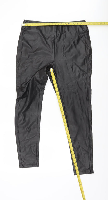 Womens UK Size 14 Dunnes  Leggings Black Leggings