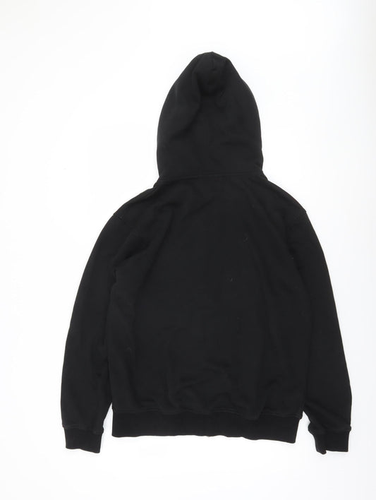 Mens UK Size S Opened & Co Black Full Zip Hoodie