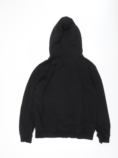Mens UK Size S Opened & Co Black Full Zip Hoodie