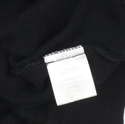 Mens UK Size S Opened & Co Black Full Zip Hoodie