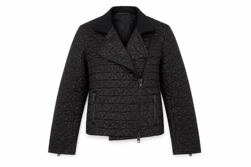 Womens UK Size 10 Zambesi Black Biker Coat