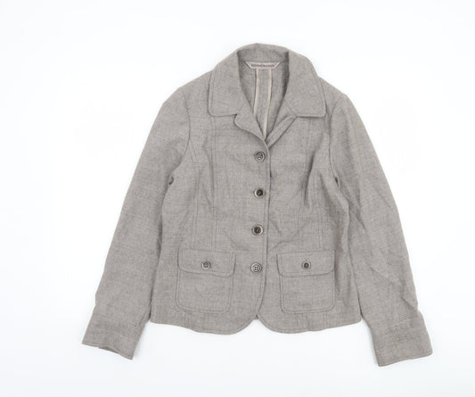 Womens UK Size 10 SOMMERMANN Regular Grey Blazer