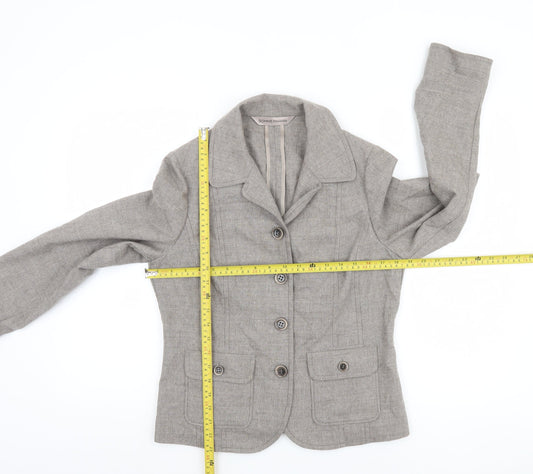 Womens UK Size 10 SOMMERMANN Regular Grey Blazer
