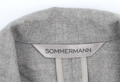 Womens UK Size 10 SOMMERMANN Regular Grey Blazer