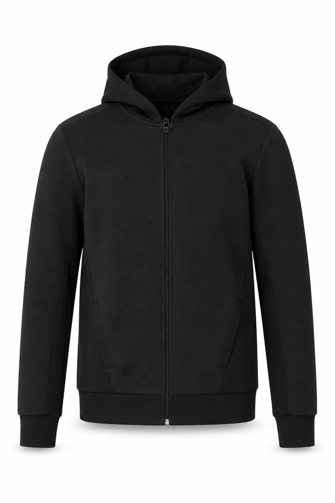 Mens UK Size S River Island Black Full Zip Hoodie