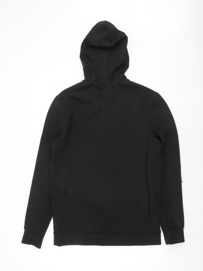 Mens UK Size S River Island Black Full Zip Hoodie