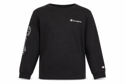 Boys UK Size 9-10 Years Champion Black Basic T-Shirt