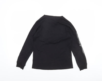 Boys UK Size 9-10 Years Champion Black Basic T-Shirt