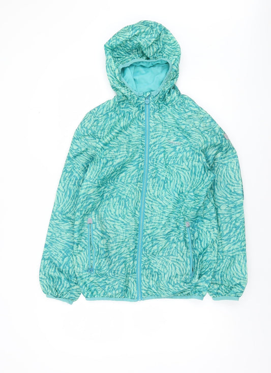 Girls UK Size 14 Years Regatta Blue Windbreaker Coat