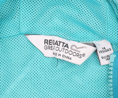 Girls UK Size 14 Years Regatta Blue Windbreaker Coat