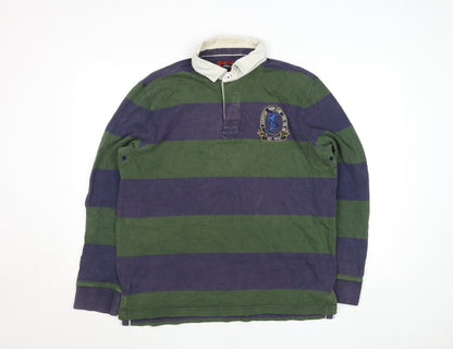 Mens UK Size L J.Hampton and Sons Green Henley Sweatshirt