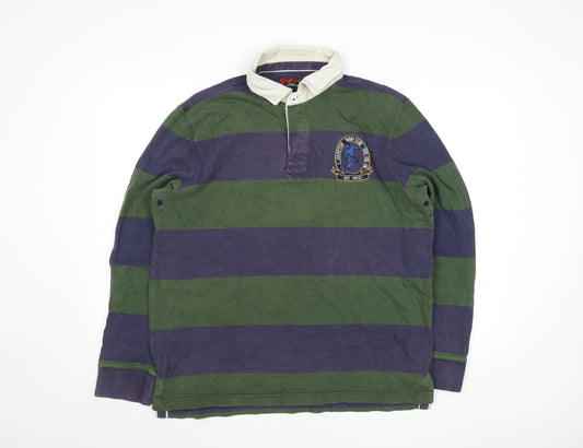 Mens UK Size L J.Hampton and Sons Green Henley Sweatshirt
