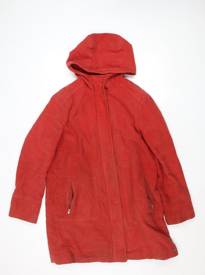 Womens UK Size 14 White Stuff Red Parka Coat