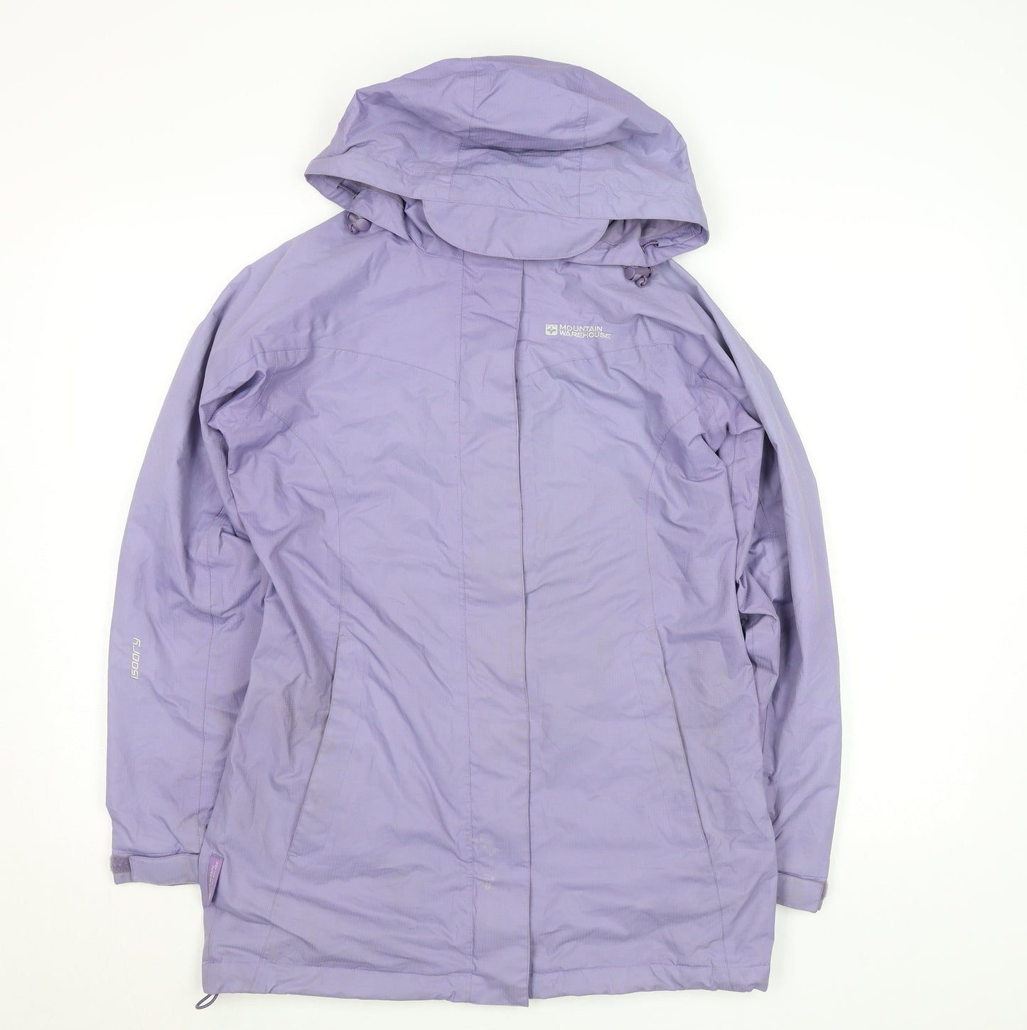 Mountain Warehouse Womens Purple Waterproof Hooded Rain Jacket UK 10