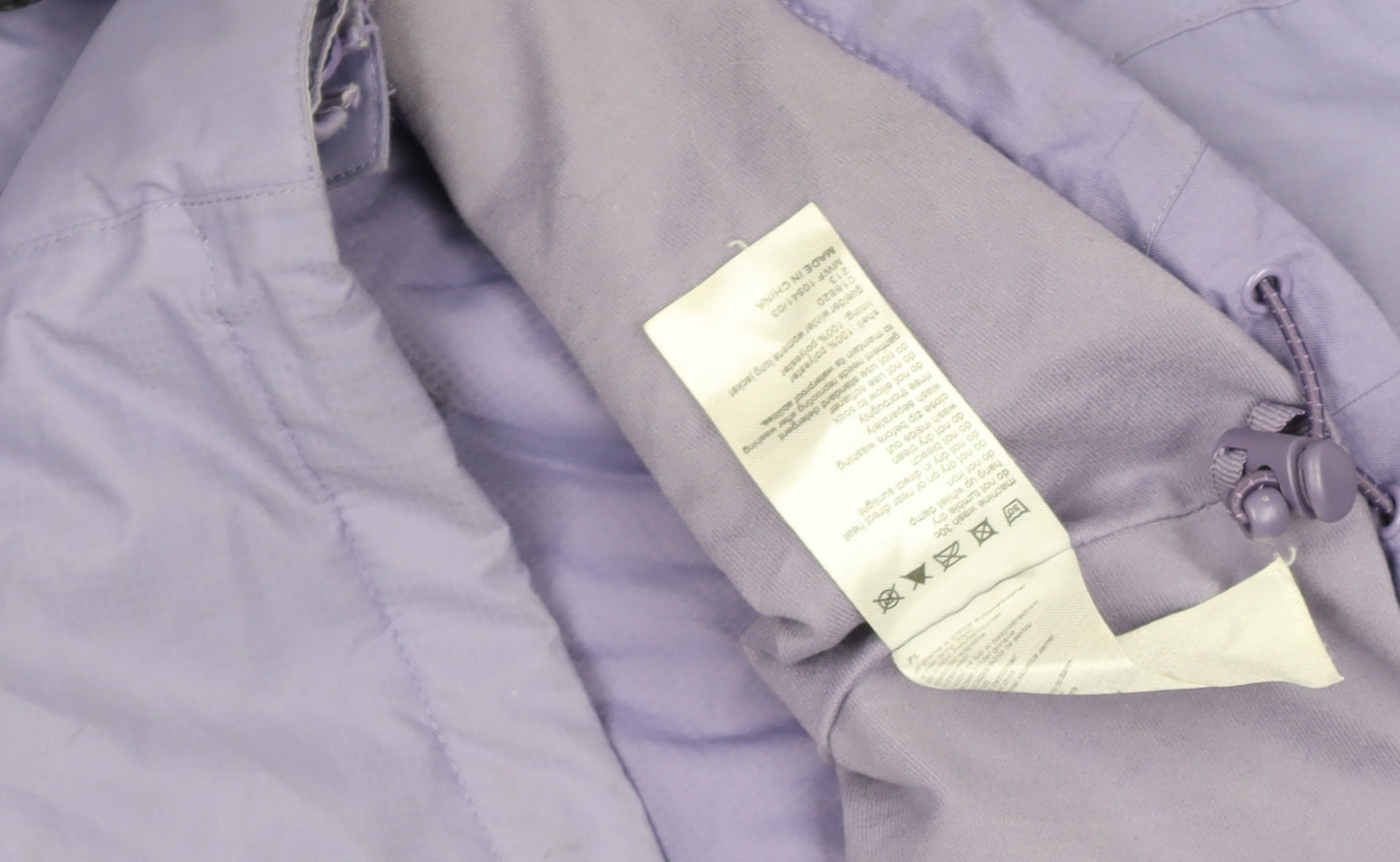 Mountain Warehouse Womens Purple Waterproof Hooded Rain Jacket UK 10