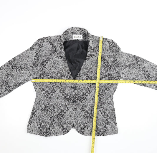Womens UK Size 12 Jessica Black Basic Jacket