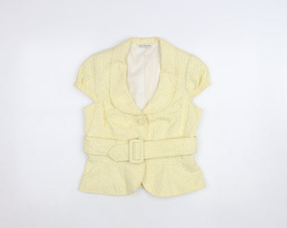 Womens UK Size 14 Marks and Spencer Yellow Basic Jacket