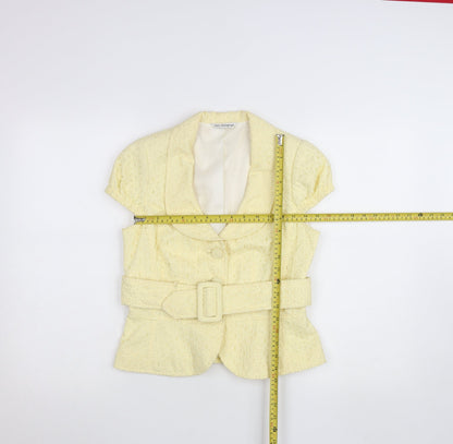 Womens UK Size 14 Marks and Spencer Yellow Basic Jacket