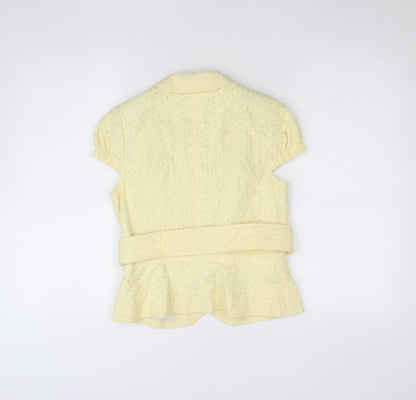 Womens UK Size 14 Marks and Spencer Yellow Basic Jacket