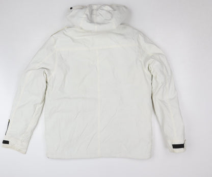 Womens UK Size L Nickelson White Parka Coat