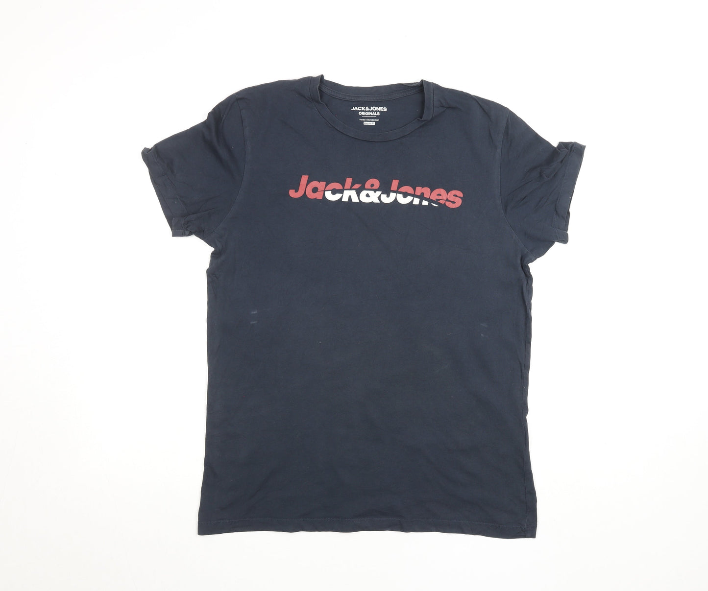Mens UK Size M JACK & JONES Black  T-Shirt