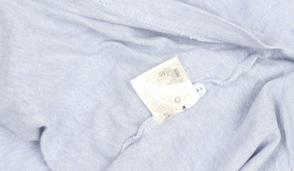 EWM Womens Blue 100% Cotton Short Sleeve Polo Shirt Size 14