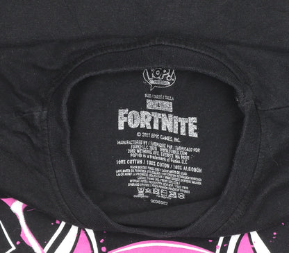 Fortnite Teens Black Drift Graphic Short Sleeve Cotton T-Shirt M