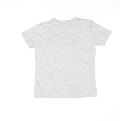 Boys UK Size 8 Years NEXT Grey Basic T-Shirt