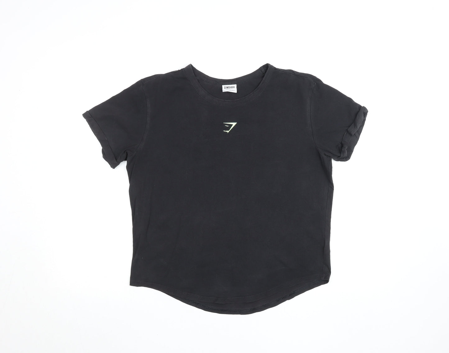 Gymshark Womens Black Small Cotton Stretch Training T-Shirt