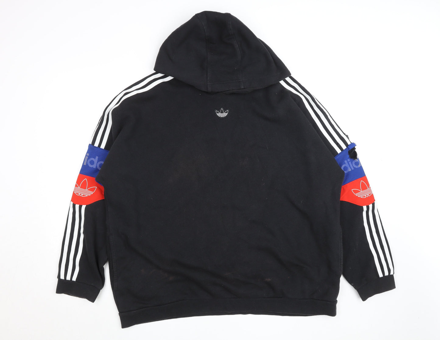 Adidas Men's Black XL Pullover Hoodie Sports Logo Fleece