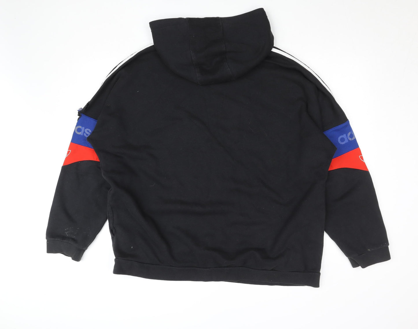 Adidas Men's Black XL Pullover Hoodie Sports Logo Fleece