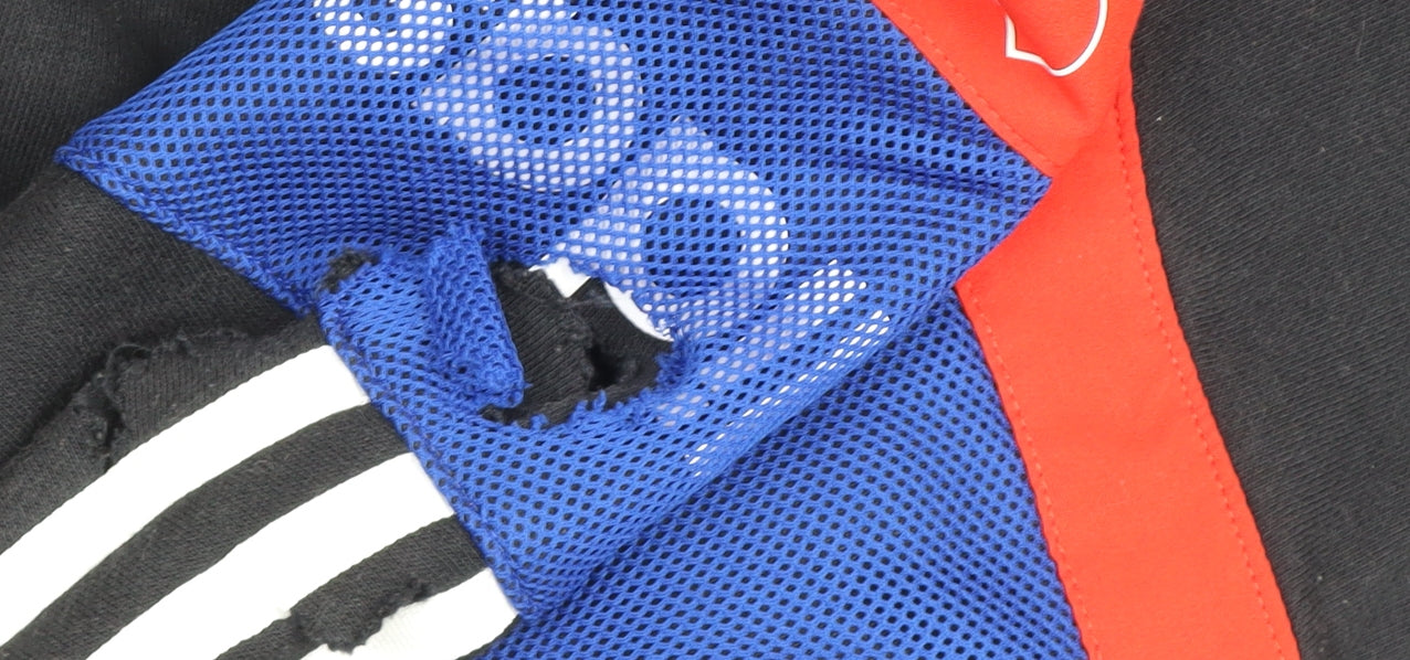 Adidas Men's Black XL Pullover Hoodie Sports Logo Fleece